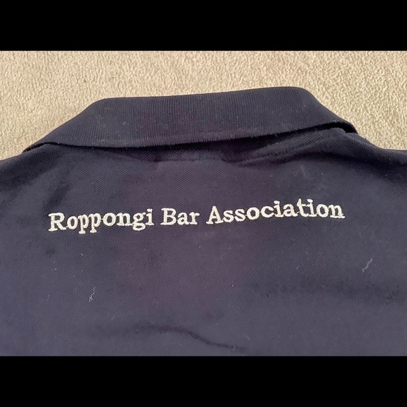 Roppongi Bar Association polo shirt (L size, but fits like M). Wore just once. - Picture 2 of 5